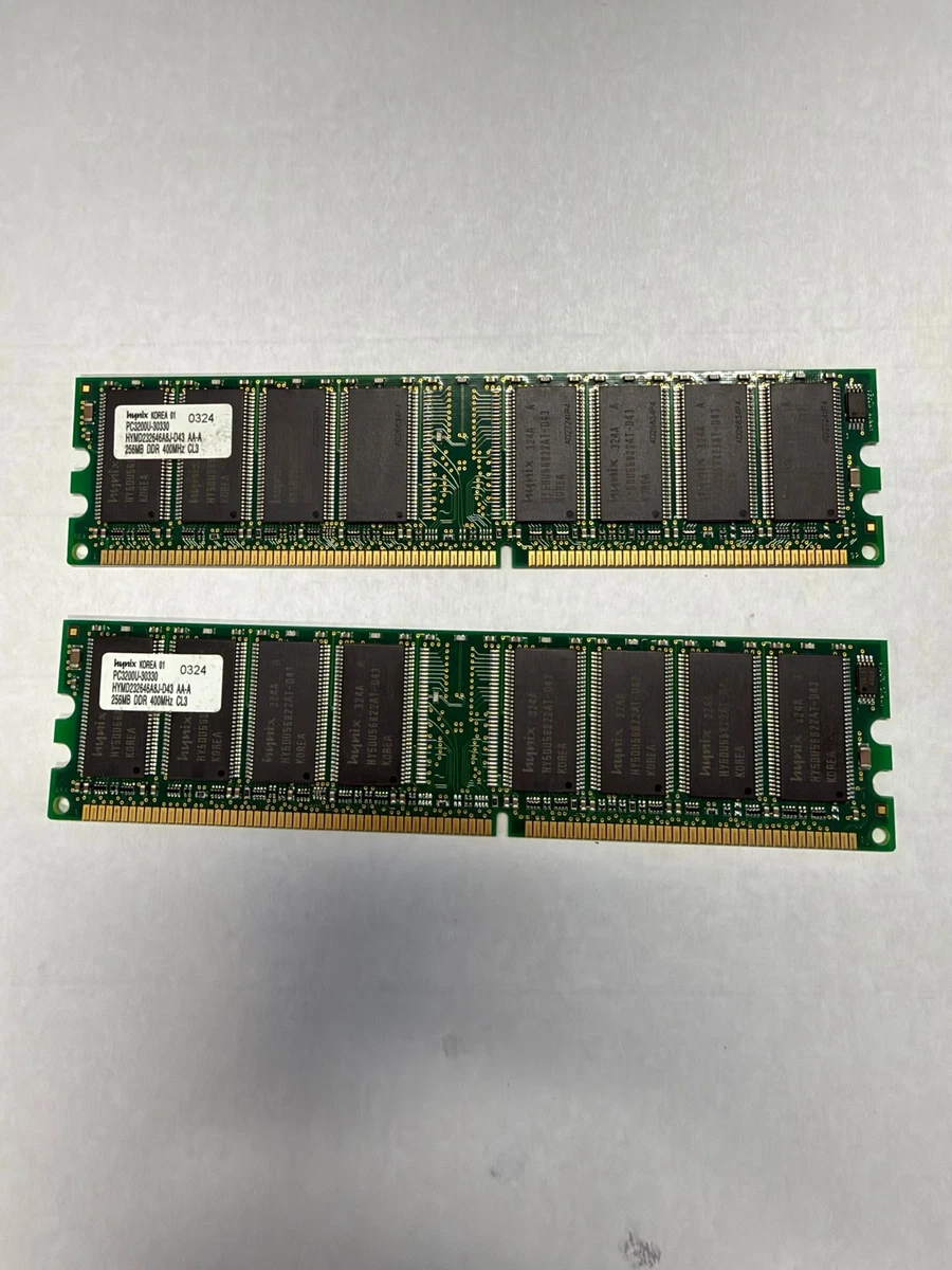 25+ Hynix Computer 512 MB per Module RAM 512 MB Total Capacity for