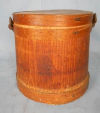 ANTIQUE PRIMITIVE EARLY AMERICAN FIRKIN