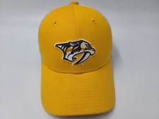 Nashville Predators Lids Mesh Trucker Snapback Hat Cap NHL Hockey Yellow White