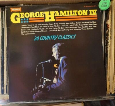 George Hamilton IV - 20 Country Classics LP Album Americana Folk Laid Back C&W
