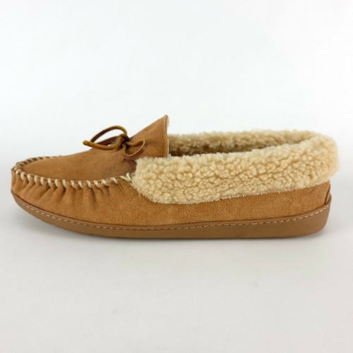 MINNETONKA Men’s Original Suede Trapper Moccasin Slippers Cinnamon Sz 13 - Picture 5 of 10