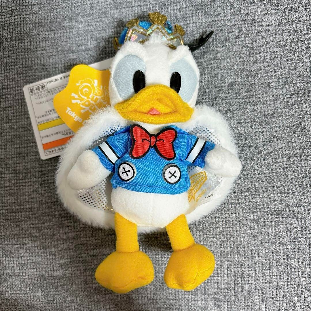 Quacky Duck City Donald's Plush Badge Key Chain Tokyo Disney