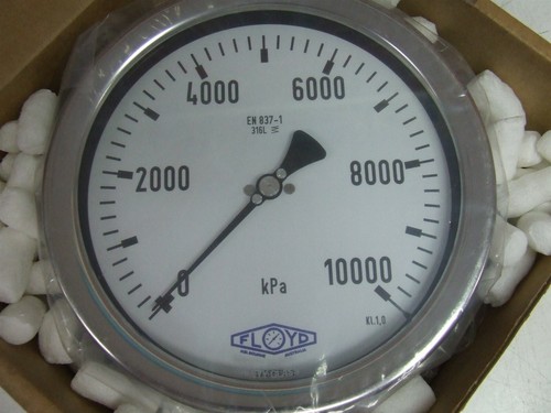 FLOYD Gauge 0 - 10000 kPa 150mm 6" General Purpose Pressure Gauge *New* - Picture 2 of 5