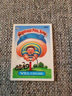 1987 Garbage Pail Kids 320b Will Explode Original Series 8 GPK Trading Card 