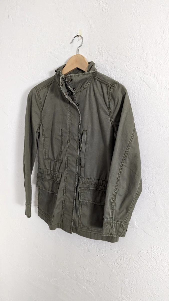 Madewell Passage Jacket Army Green Military Style Cargo Jacket XS