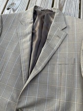 Hickey Freeman Sportcoat 42 Custom Recent Label Puppytooth POW Plaid Blazer