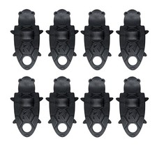 8 ~ Keeper Turtle Black Tarp Clip Rust & UV Resistant Thumb Screw Clamping 1 pk