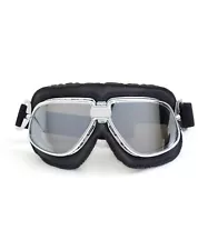 CRG Vintage Bike Aviator Pilot Style Motorcycle Cruiser Scooter Goggles T11SSB