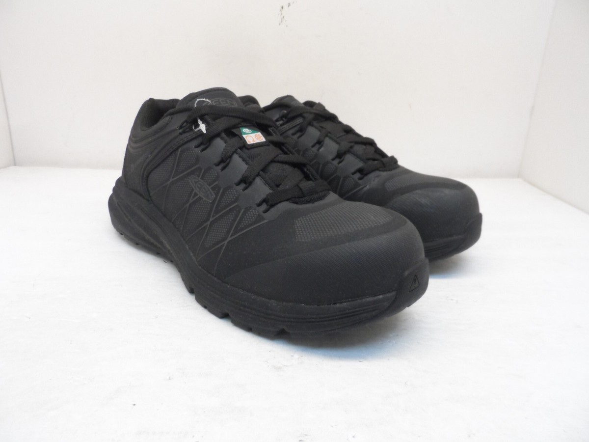 KEEN Men's Low-Cut Vista Energy XT Carbon Fiber-Toe CSA Work Shoes Black 7D