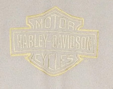 Vintage Harley Davidson V- Neck Sweater Men's Size Medium White Knit VGC