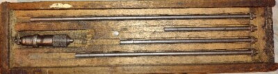 Vintage B&S Inside Micrometer Set w/Wood Case Providence Rhode Island USA