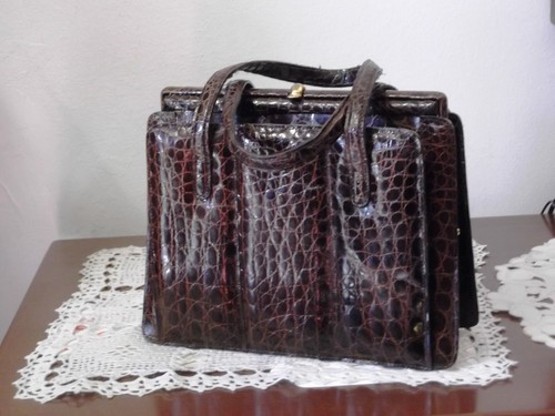 BORSA DA DONNA - ANNI 80 - usata in vera pelle di coccodrillo | eBay