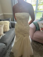 Strapless Beaded Vera Wang 90s Wedding Dress