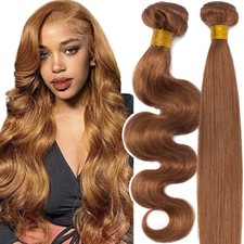 100 Virgin Human Hair Extensions 3Bundles Weave Weft 300g Full Head Thick Wavy