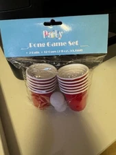 Beer Pong Set - 12 Mini Cups and 2 Mini Ping Pong Balls Party Favors New!!!