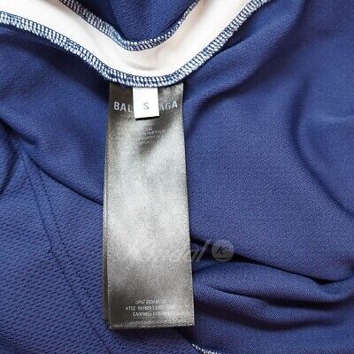 Balenciaga Logo T-shirt Soccer Jersey Size S Navy From Japan Balenciaga Logo T-shirt Soccer Jersey Size S Navy From Japan