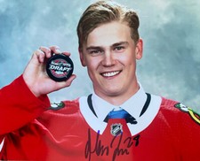 Henri Jokiharju  Signed Chicago BlackHawks  8x10 Photograph