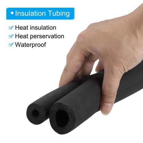 2 x 1/2"(13mm) x6.5Ft Pipe Insulation Foam Tube Pipe Cover Wrap Roll Bar Padding - Picture 5 of 8