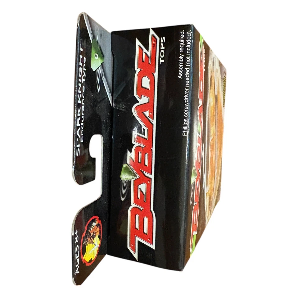 Beyblade Tops Spark Knight Endurance Type 2001 Hasbro NUEVO NUNCA ABIERTO SELLADO Foto 4 de 4