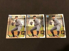 2015 Bowman Chrome Buddy Borden 1st Bowman Prospect (BCP63) - Lot of 3x