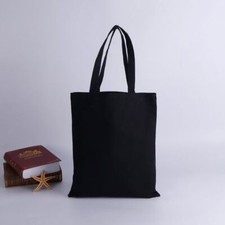 10 x 100% COTTON SHOPPING PLAIN BAGS ECO FRIENDLY TOTE SHOULDER SHOPPER HANDBAG