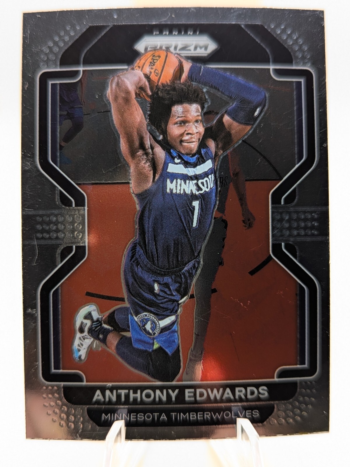2021-22 Panini Prizm Basketball Anthony Edwards card #37 Minnesota Timberwolves