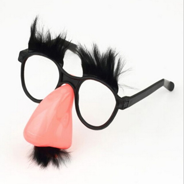 funny glasses with mustache