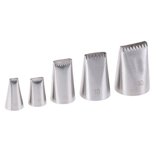 5pcs Basket Weave Tips Icing Piping Nozzle Stainless Steel Writing Tube Nozz3_bf - Picture 5 of 9