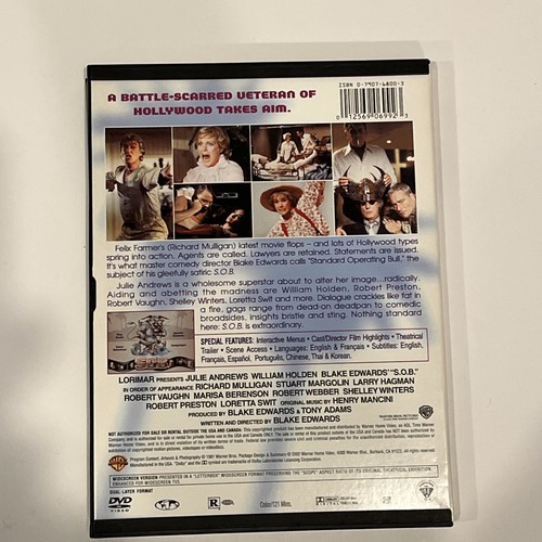 S.O.B. (DVD, 2002) Blake Edwards 1981 William Holden Julie Andrews - Bild 2 von 8