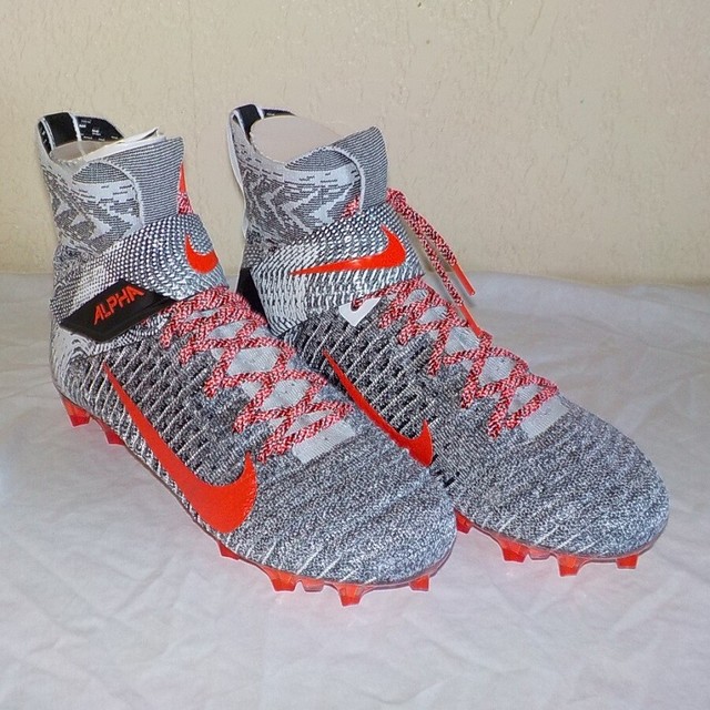 Size 8.5 - Nike Alpha Menace Elite 2 Grey Bright Crimson for sale online | eBay