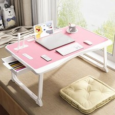 Laptop Bed Table Laptop Desk for Bed Foldable Laptop Bed Desk with USB Charge...