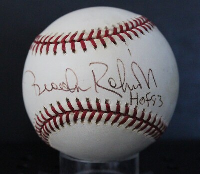 Brooks Robinson Signed (HOF 83) Baseball Autograph Auto PSA/DNA