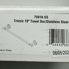 Delta 75918-SS Trinsic 18" Wall Mounted Towel Bar, Stainless