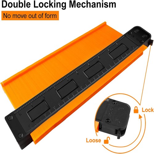 Contour Gauge Profile Tool with Lock, 10 Inch Super Gauge Shape and Outline Tool - Picture 7 of 12