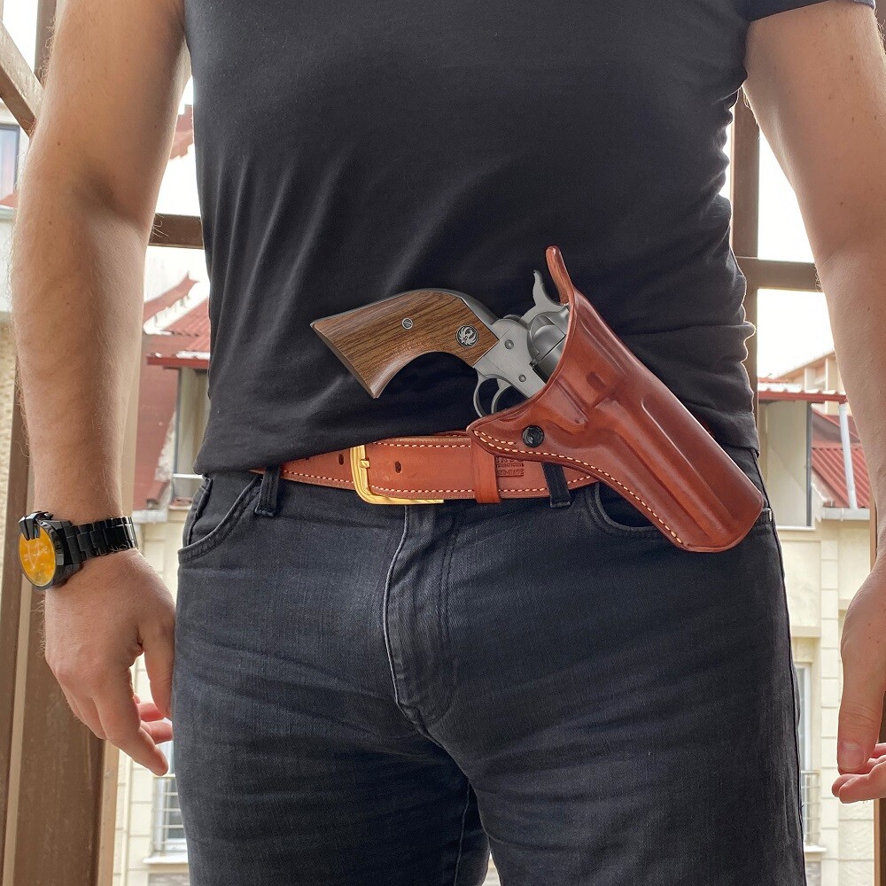3-Slot Belt Holster For S&W N-Frame .44 Model 29/629 Standard Barrel 6'' #1439