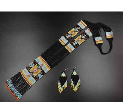 Beaded Seed Bead Handmade Beaded Navajo Beaded Handcrafted Beaded Fine Necklaces