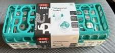 OXO Tot Dishwasher Basket Bottle Parts Accessories Teal White BPA Free