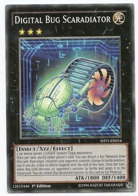 Yu-Gi-Oh! Digital Bug Scaradiator (SHVI-EN054) – Shining Victories, 1st Edition, Common
