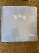 Creative Memories NIP Winter Days 12x12 Pale Blue Shimmer Foiled Album Cover