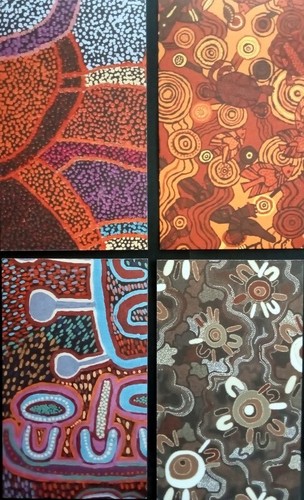 8 x ABORIGINAL DESIGN 180gsm -15cm x 9cm (6"x3.5") ~ Scrapbooking/Card Toppers - Picture 3 of 3