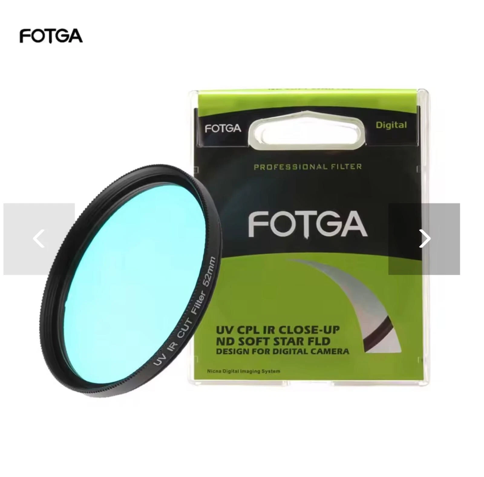 UV / IR Cut Filter 77mm Thread Size For Full Spectrum Converted Camera Infrared