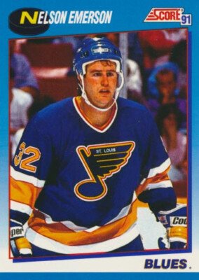 1991-92 Score Canadian French #550 NELSON EMERSON - St. Louis Blues