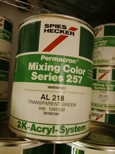 Spies Hecker Permacron Mixing Color Series 257 Transparent Green AL218