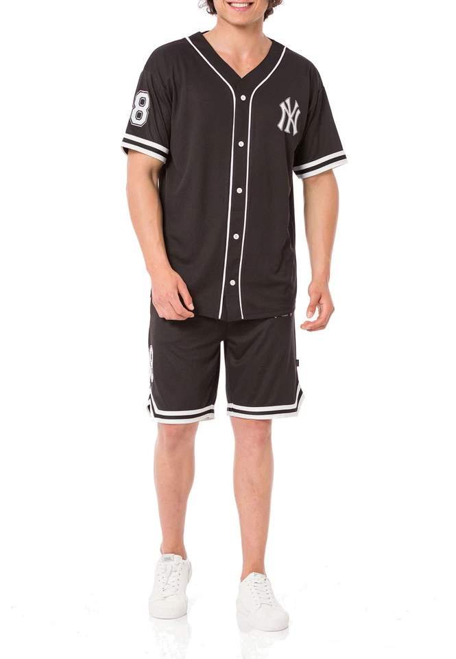 Redbridge Herren Set Baseball Trikot und Hose Jogginganzug Sport Sweat Suit - Bild 3 von 4