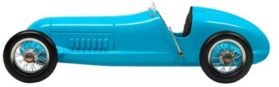 Blue Racecar Bugatti Type 51 Racer, Model Car