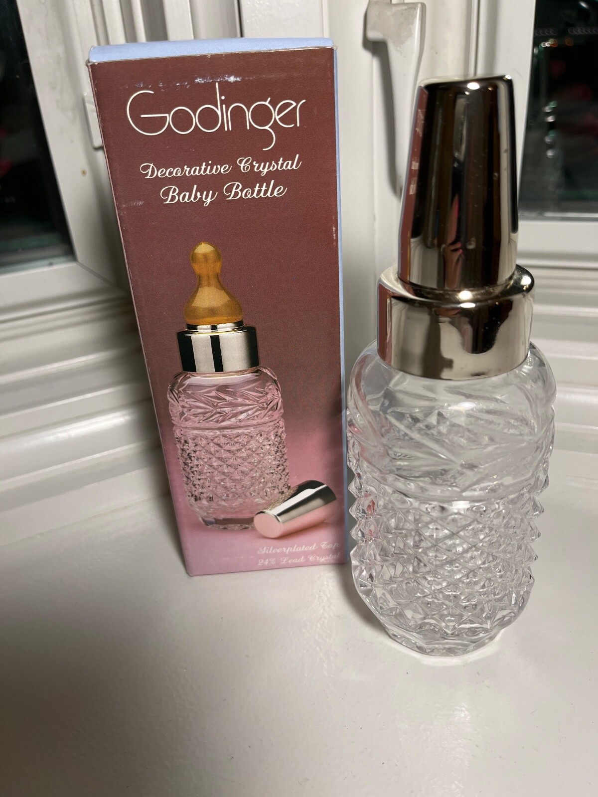 godinger decorative crystal baby bottle | eBay