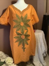 African embroidered 100 cotton blend dress L large