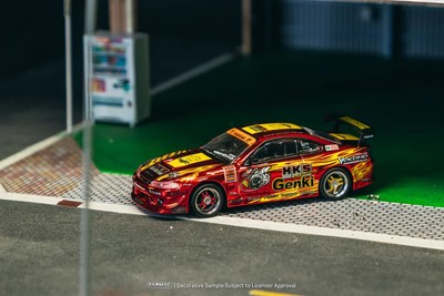 Tarmac Works 1:64 HKS Hiper Silvia RS-2 Chrome Red - Tokyo Auto