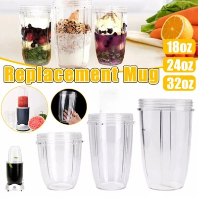 Für Nutribullet Ersatzbecher 18/24/32oz Ersatzbecher in Übergröße DE