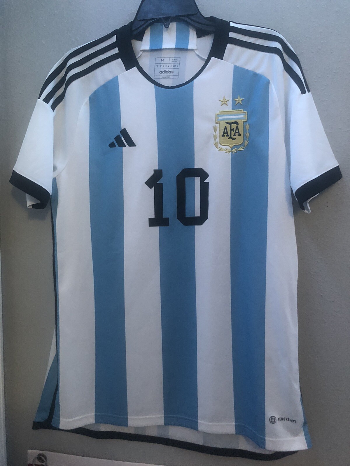 adidas Lionel Messi Argentina World Cup 2022 Men's M Size Jersey